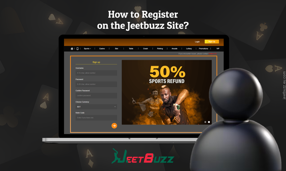 To sign up for Jeetbuzz players from Bangladesh need to fill out a simple form on the website and confirm email address