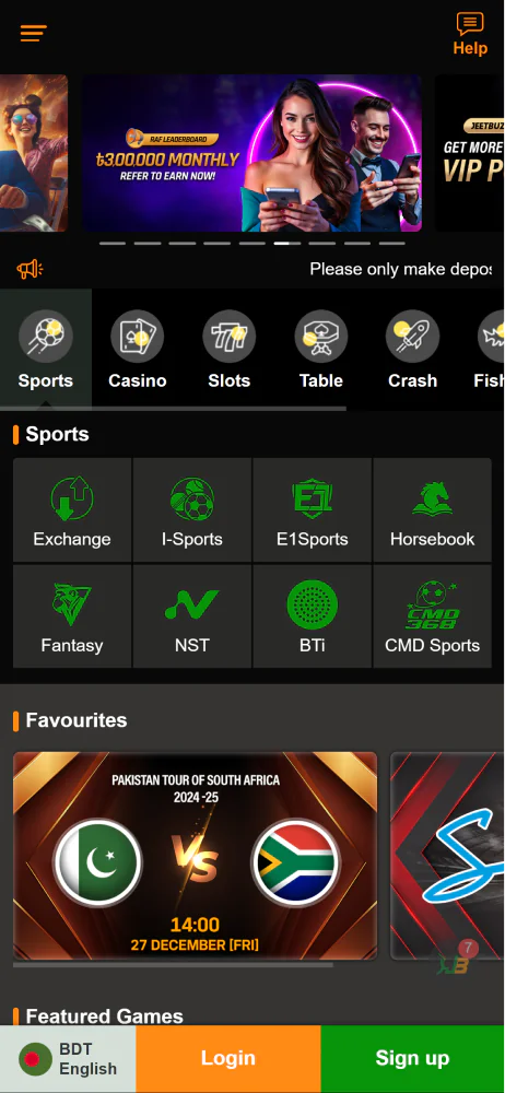 Screenshot of Jeetbuzz app