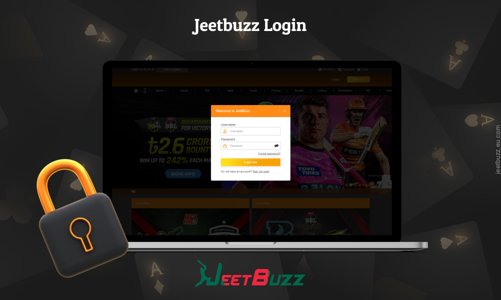 To log in to Jeetbuzz, gamblers should enter their account username and password