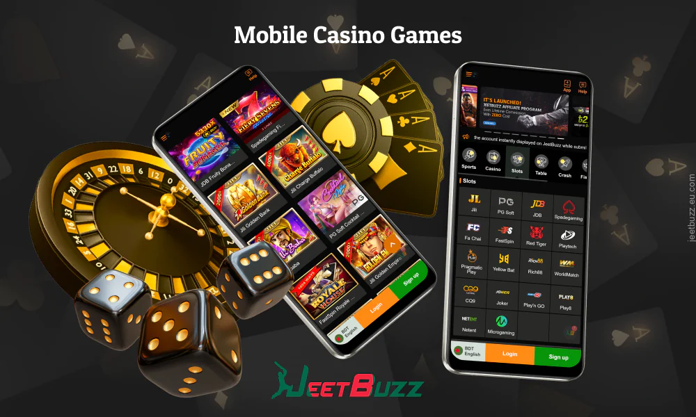 Jeetbuzz Bangladesh mobile casino offers over 1,000 gambling games including slots, table games, live dealer games and progressive jackpots